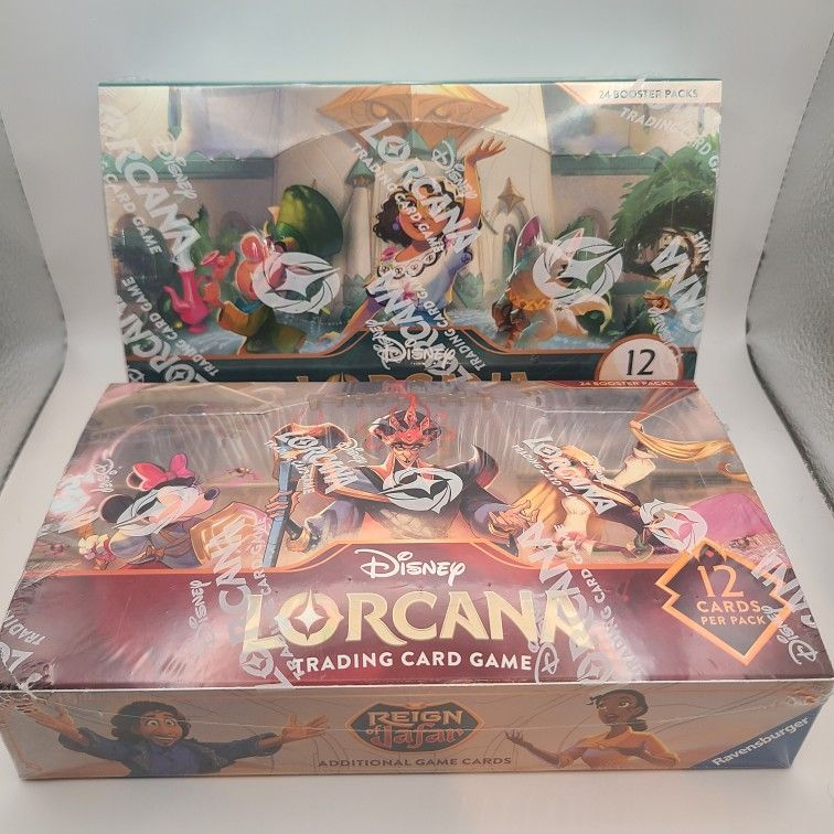new* Disney Lorcana TCG Booster Box Archazia's Island Or Reign Of Jafar  *SEALED*