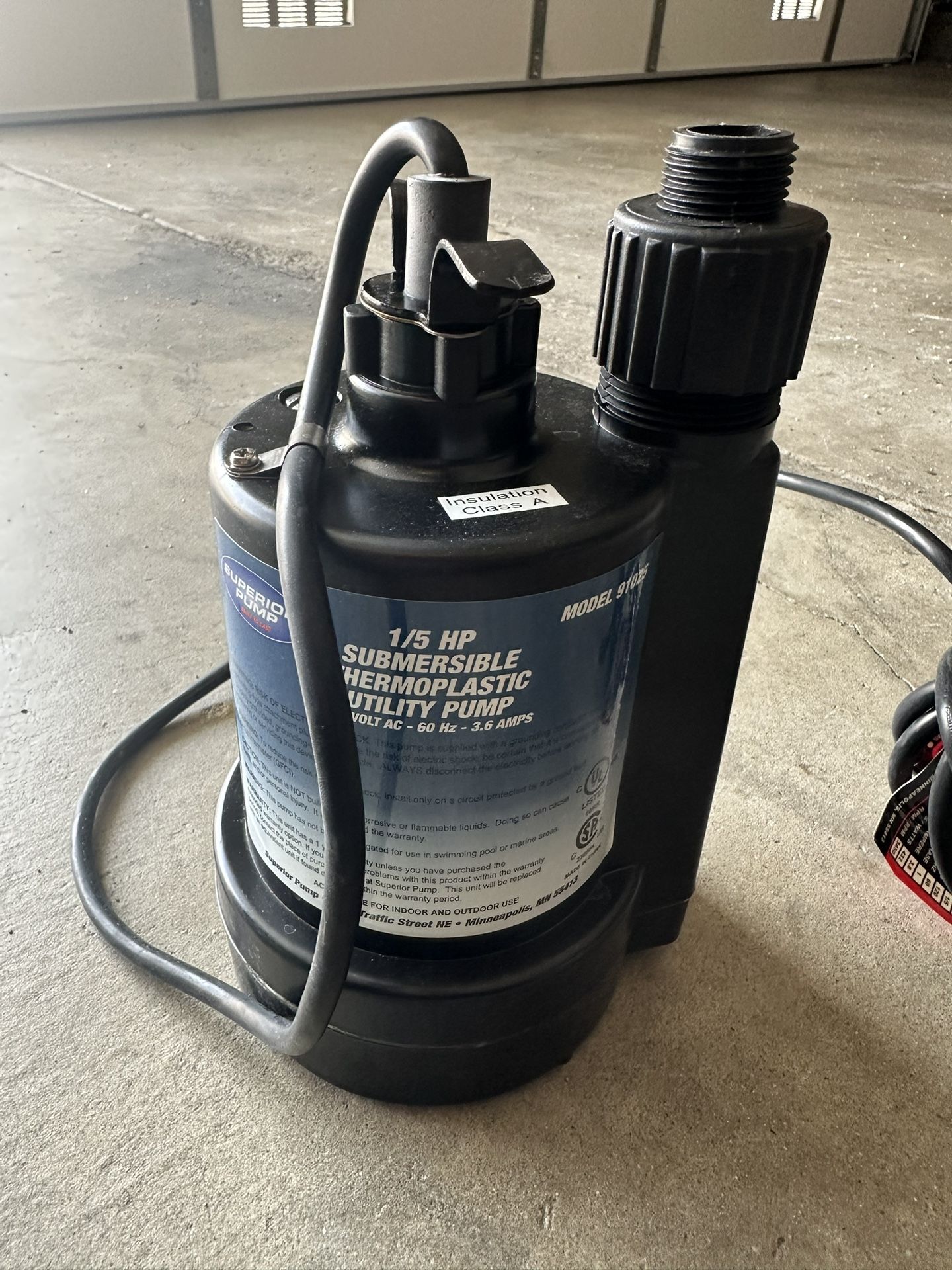 Submersible Thermoplastic Utility Pump