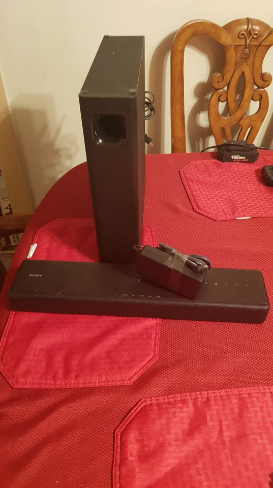 Sony subwoofer and soundbar has been used, works great model SA-WMT300 SA-MT300
