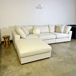 RH Style Modular Sofa Sectional Cloud Chaise- FREE Delivery 