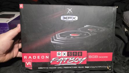 AMD Radeon RX 590 8GB GDDR5 XFX Fatboy – Clean – Ready to Install