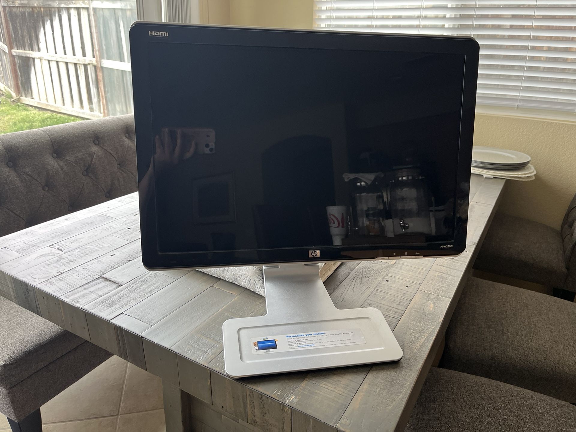 HP 24” Monitor With HDMI
