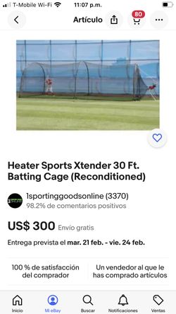 Heater Sports Xtender 30 Ft. Batting Cage
