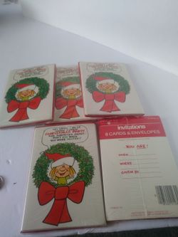 Vintage Christmas party invitations