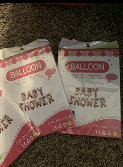 Baby shower balloons