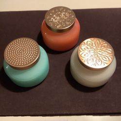 Candles Jars Sea & Sand Ocean Mist, Pineapple, Coconut, Midnight, Blue Citrus 3 Pieces