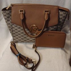 Luxury Satchel With Wallet