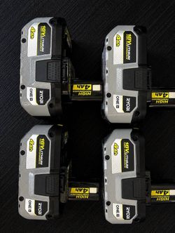 Ryobi 18V ONE+ 4Ah High Performance Batteries - 4 Pack