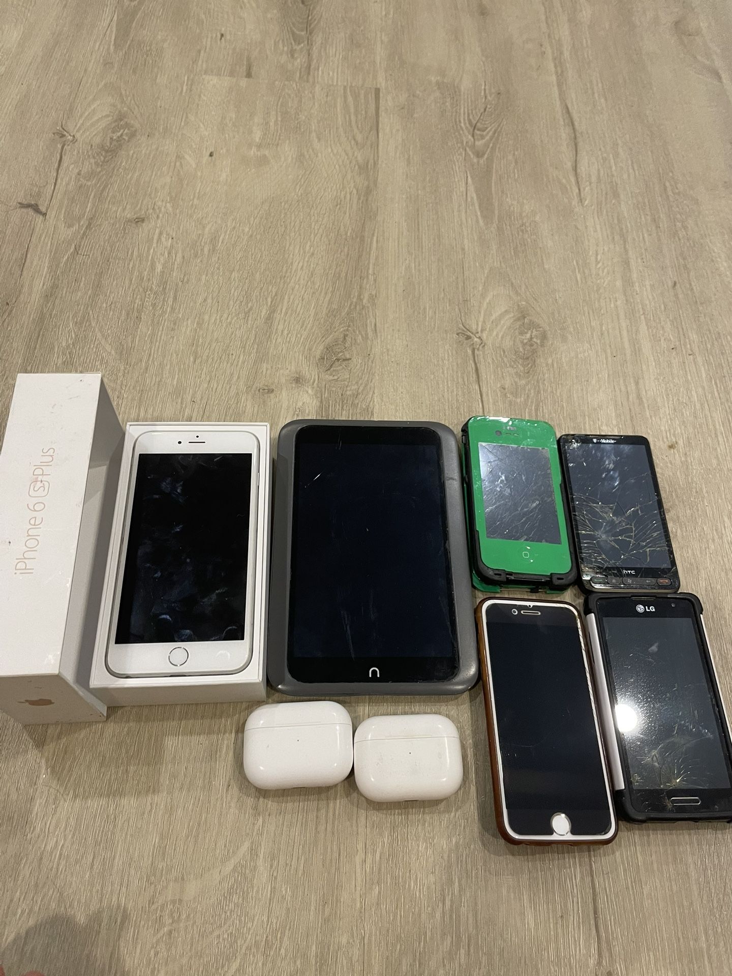 Old Phones, Tablet, Headphones