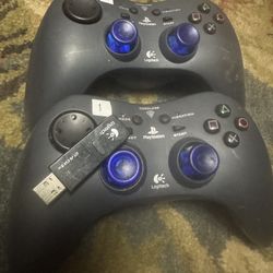 Logitec PlayStation 2 Wireless Controllers 