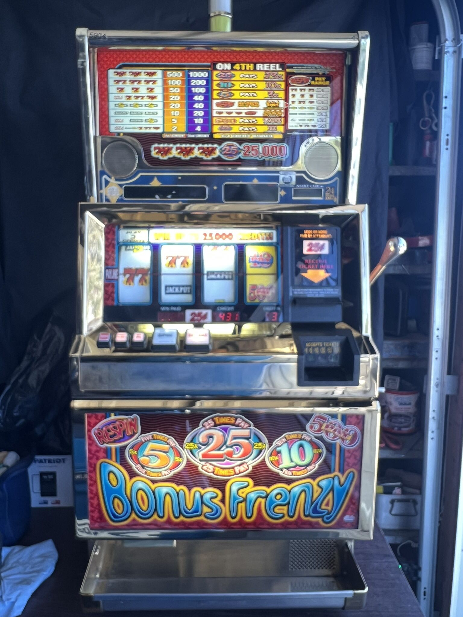 25 Times Pay Bonus Frenzy