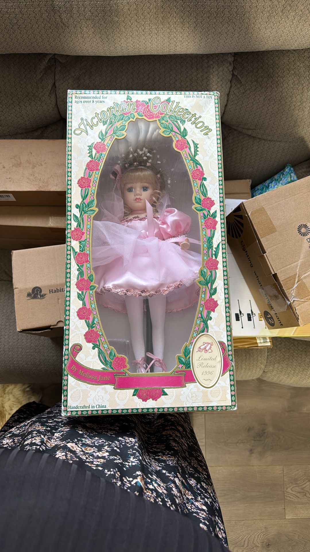 Ballerina, porcelain doll vintage