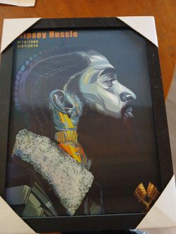 Nipsey Hussle 3D Lenticular Framed Memorial Wall Art