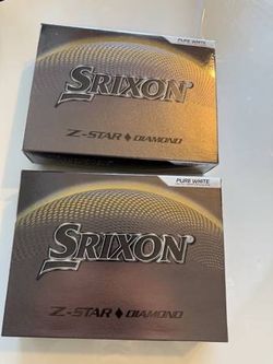 24 NEW GOLF BALLS 2 Dozen SRIXON Z STAR DIAMOND White