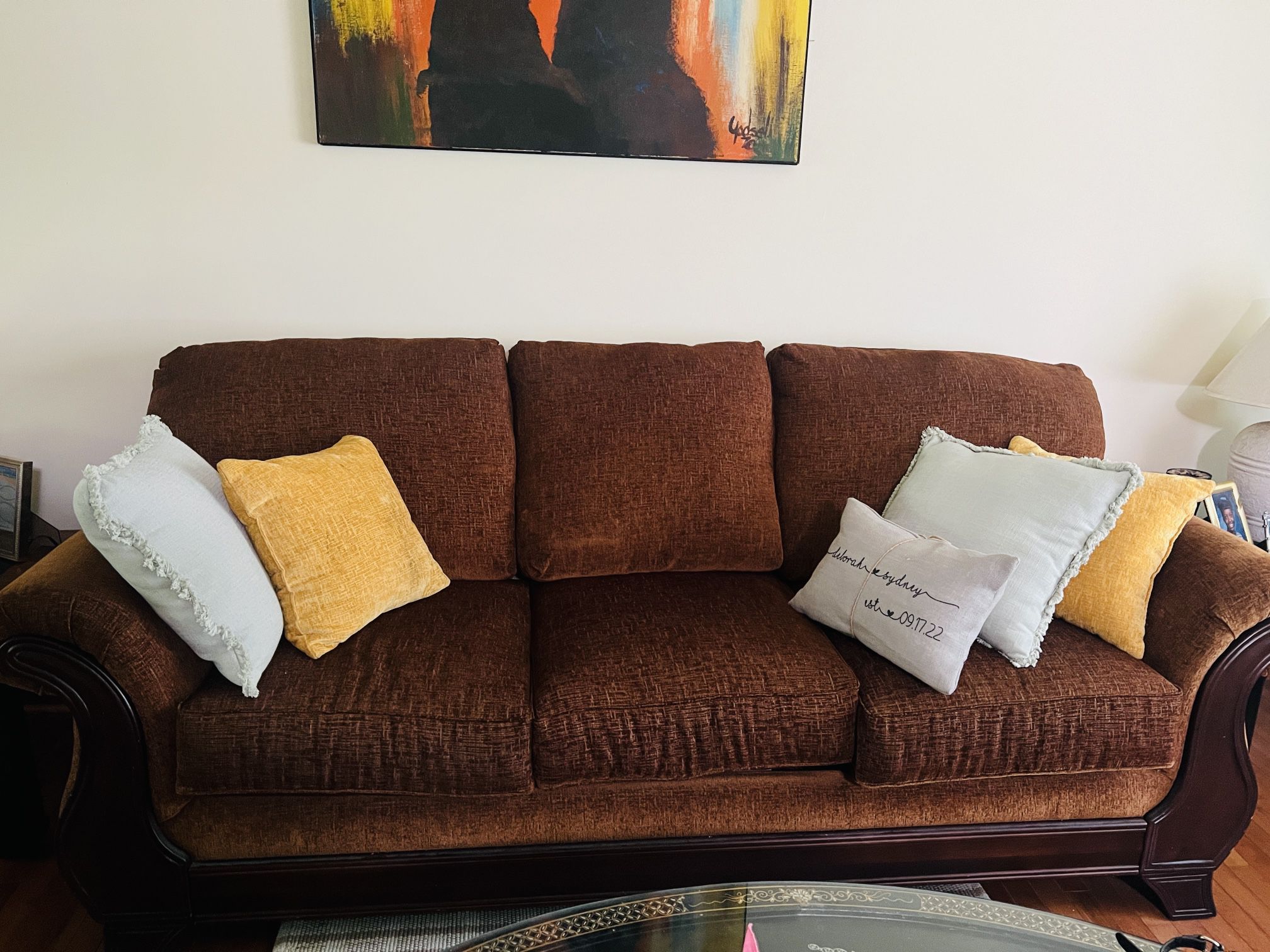 Brown  Sofa Excellent Condition 