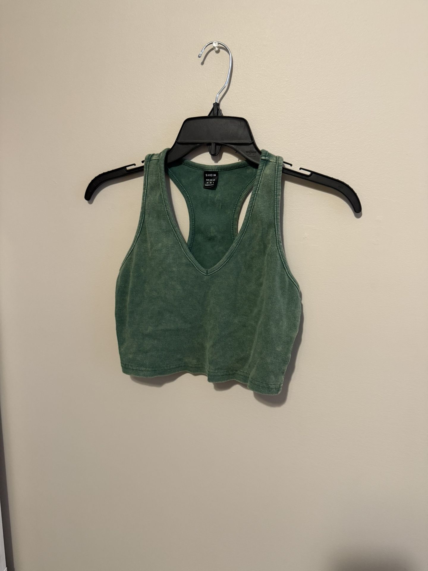 Green Cropped Tank