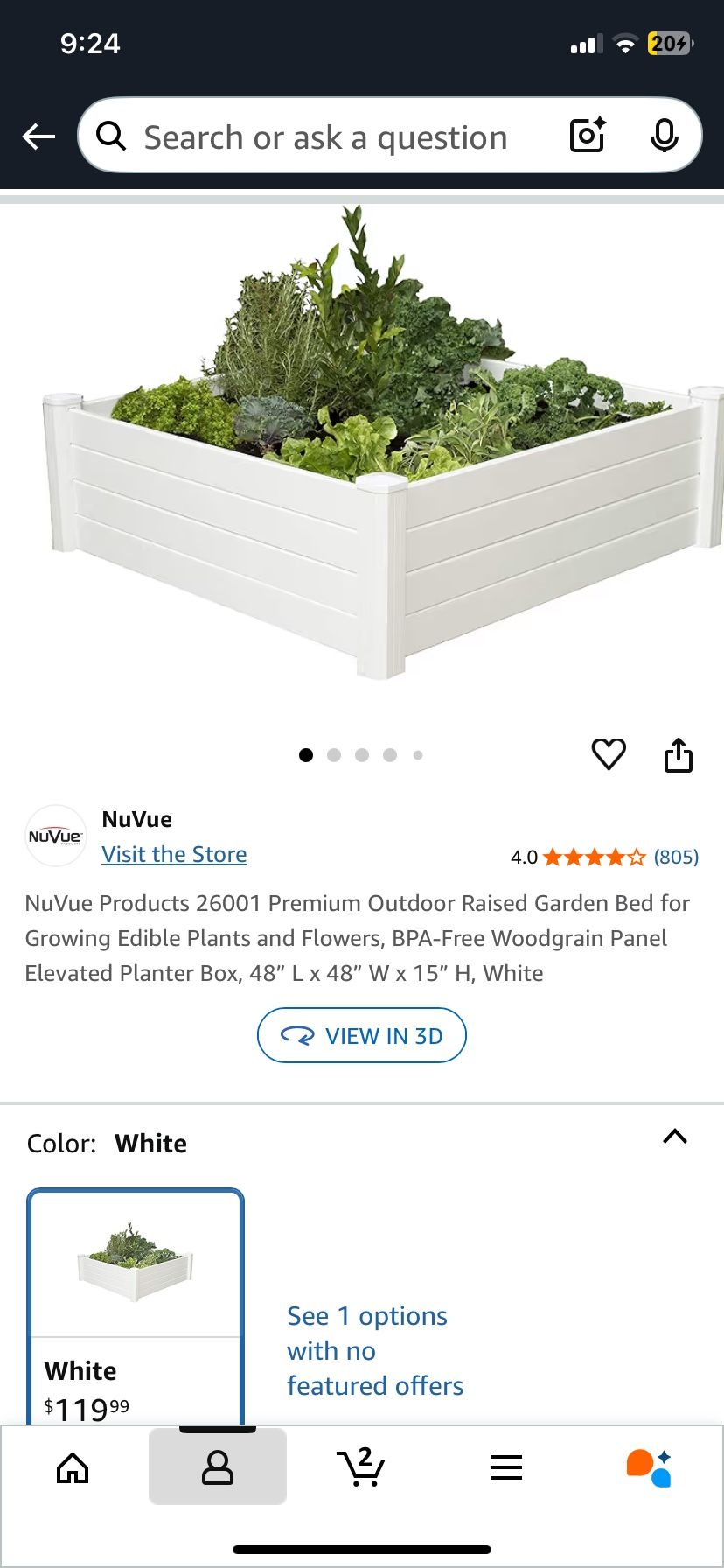 Updated-more photos: Raised Garden Bed