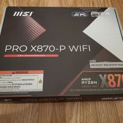 NEW MSI Pro X870-P WiFi AM5 AMD Ryzen DDR5 Motherboard