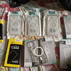 Clear iphone case , iphone 15, & 16 each for $4.00