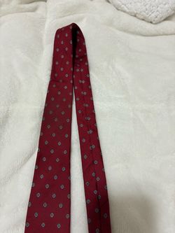 Vintage Christian Dior tie, Christian Dior red vintage tie, Christian Dior silk tie
