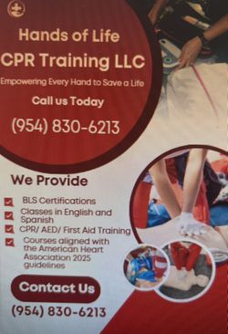 Same Day BLS Certification - CPR AED First Aid Classes. English Or Español