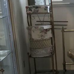 Antique Metal Shelves 