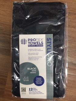 Bleach Guard Towels In Black, Jet Black, Gray, And White Great For Barber/Salons/Stylist/Cosmo/Student