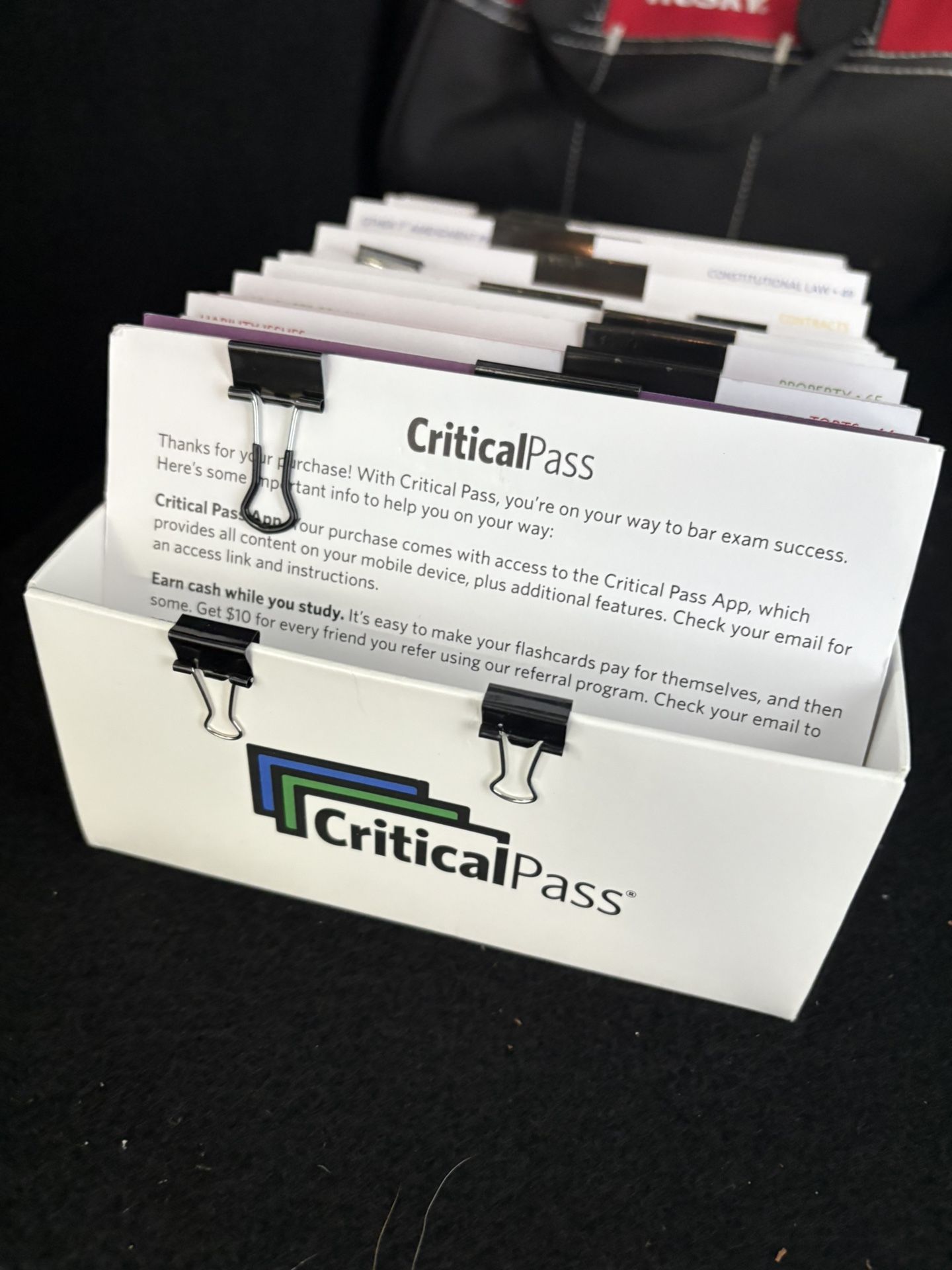 Critical Pass Flash Cards