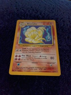 Pokemon Ninetales Holo card