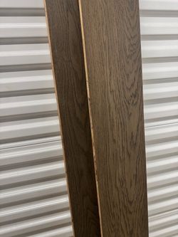 Engineered hardwood.  1500 sq ft
