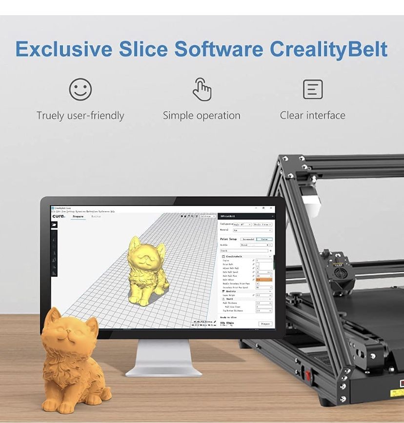 Creality CR 30 3D Printer with Infinite Z Axis Printing, Creality 3DPrintMill with Upgraded Silent Motherboard Stable CoreXY Structure Filament Sensor
