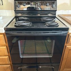 Black Whirlpool Electric stove/oven