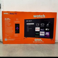 55” Onn Smart 4K Roku Led Tv 