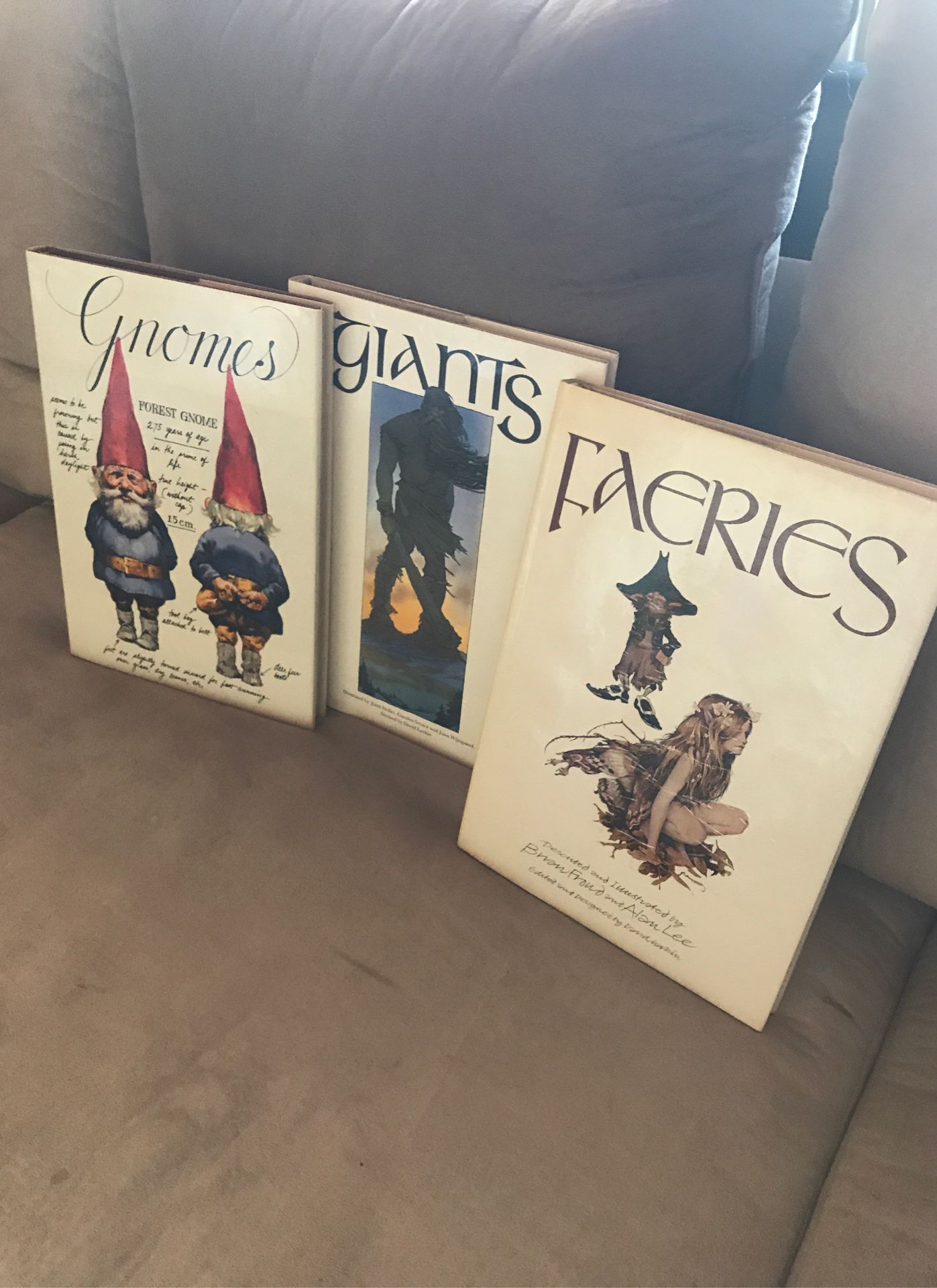 Set of 3 Illustrated Books - Gnomes - Giants - Faeries