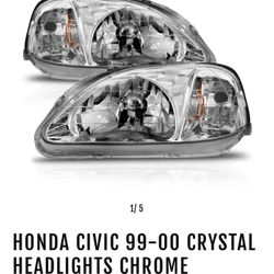 Clear EK 99 To 00 Honda Civic DNA Motoring Headlights
