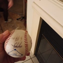 Autographed USC Baseball In Case With Ballbat 