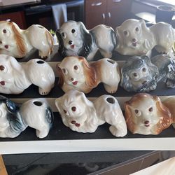 Vintage Porcelain Dog Figurines 