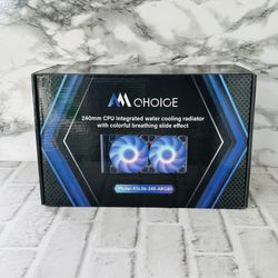 240mm CPU Water Cooler, ARGB CPU Liquid Cooler(AIO), All Intel & AMD Compatible