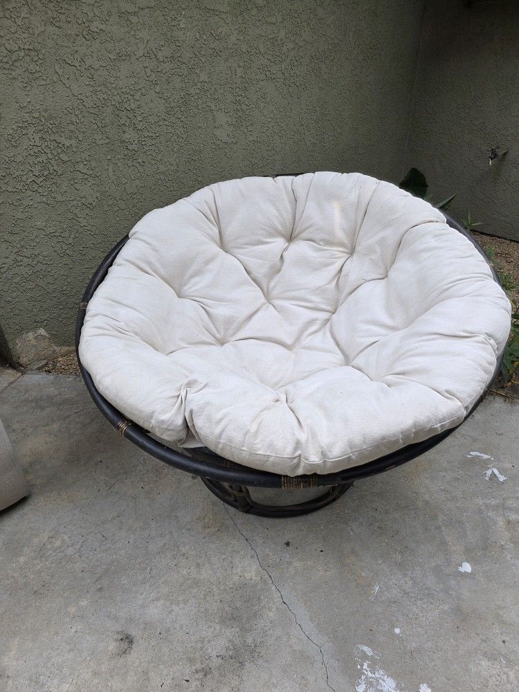 Rattan Papasan Circular Chair