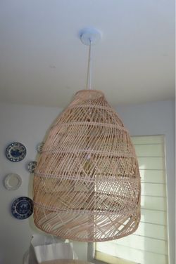 Serena & Lily Rattan Chandelier / Pendant Light