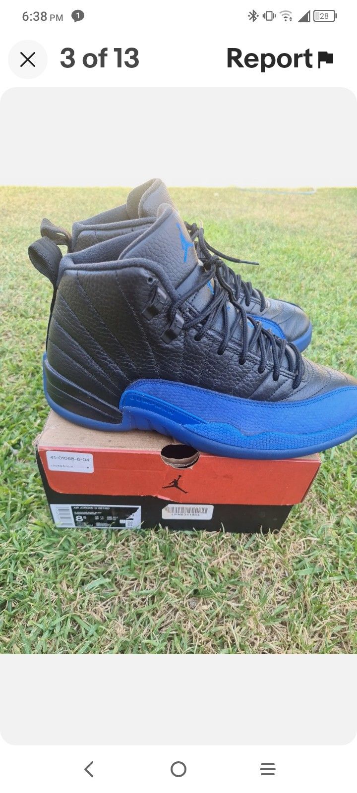 Jordan 12 Game Royal Size 8.5