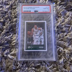2019 Panini Stickers Jayson Tatum PSA 10