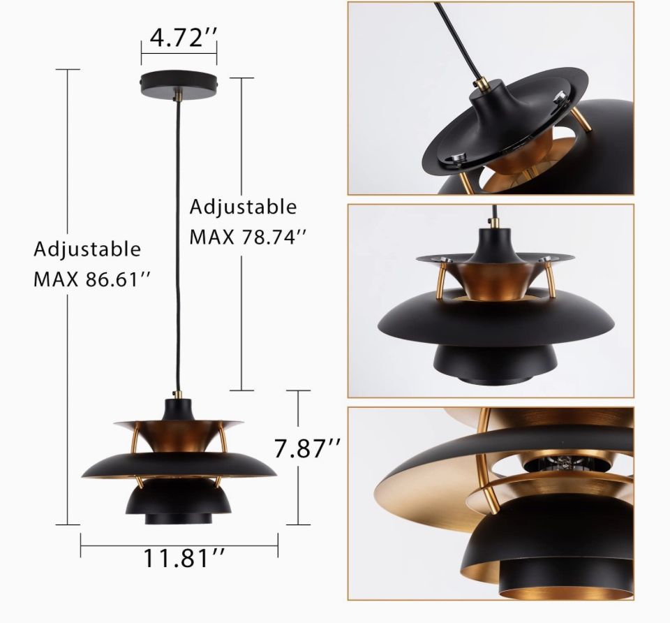 Modern Pendant Light Retro Art Home & Garden
