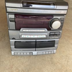 Aiwa Cx-na10u Stereo Audio System 3-cd Disc Am-fm Dual Cassette