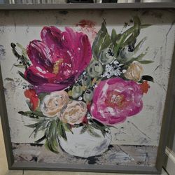 Vase Of Flowers Framed Art