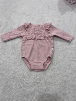 Pink Baby Girl Long Sleeve Bodysuit