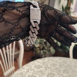 Bracelet Tone Acero Inoxidable Toner Silver 22 Cm