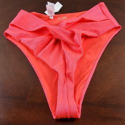 Aerie Coral Bikini Bottom Size Small 
