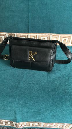 Vintage Paloma Picasso Black Leather Bag