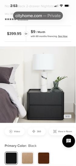 Black nightstand brand new